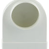 Renson 1006408 - Raccord d'angle PVC droit rond 90° 7017 blanc ø 125 | 3 pièces
