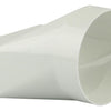 Renson 1006410 - Pièce de raccordement PVC ronde droite. 7021 blanc ø 100 | 2 pièces
