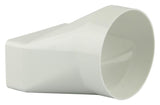 Renson 1006410 - Pièce de raccordement PVC ronde droite. 7021 blanc ø 100 | 2 pièces - afbeelding 4