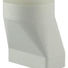 Renson 1006410 - Pièce de raccordement PVC ronde droite. 7021 blanc ø 100 | 2 pièces