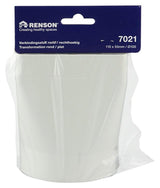 Renson 1006410 - Pièce de raccordement PVC ronde droite. 7021 blanc ø 100 | 2 pièces - afbeelding 2