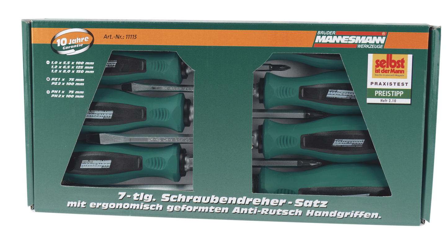 Brüder Mannesmann Brüder Mannesmann tournevis 7 pièces 11115