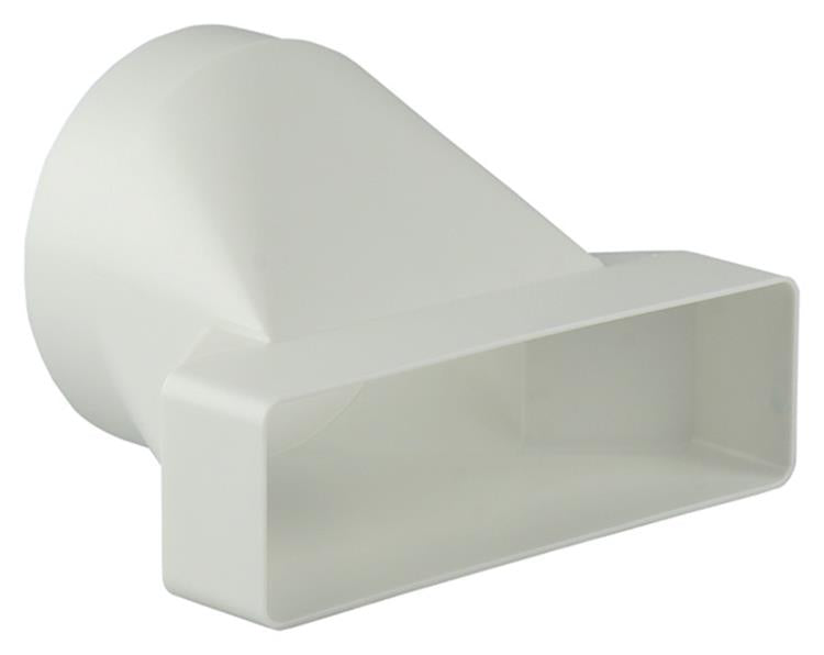 Renson 1006411 - Pièce de raccordement PVC ronde droite. 7021 blanc ø 125mm | 2 pièces