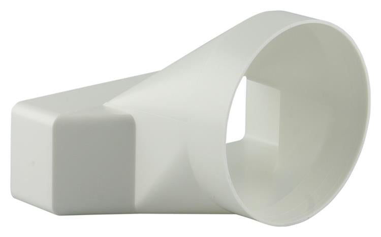 Renson 1006411 - Pièce de raccordement PVC ronde droite. 7021 blanc ø 125mm | 2 pièces