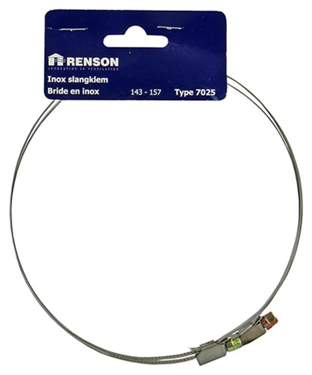 Renson 1006423 - jeu de 2 colliers de serrage en inox 7025 dia 143-157 | 5 pièces