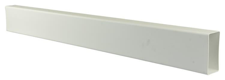 Renson 1006424 - Pièce de tuyau PVC 1m 7028 blanc 110x55mm | 4 pièces