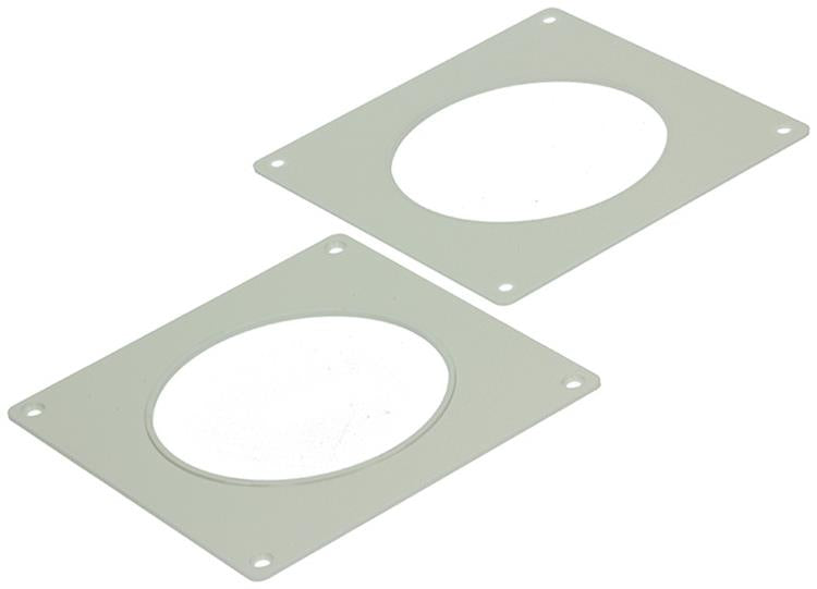 Renson 1006426 - lot de 2 plaques de recouvrement pvc 7031 blanc ø 100 | 5 pièces