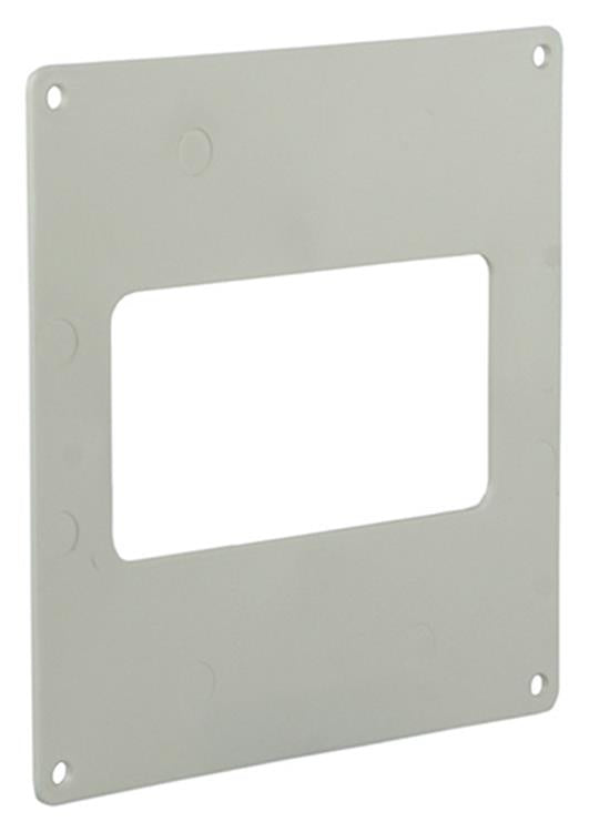Renson 1006429 - lot de 2 plaques de recouvrement pvc 7032 blanc 110x55mm | 5 pièces