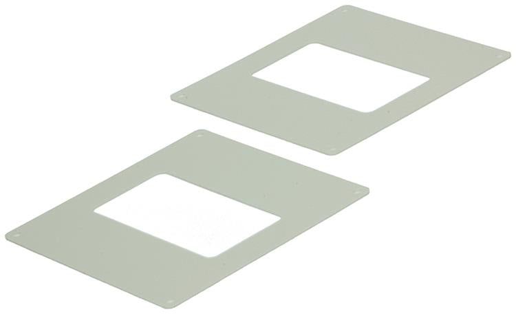 Renson 1006429 - lot de 2 plaques de recouvrement pvc 7032 blanc 110x55mm | 5 pièces