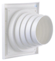 Renson 1006385 - grille de hotte aspirante 4 volets 742 dia PVC ral 9010 ø100-130 | 2 pièces - afbeelding 2