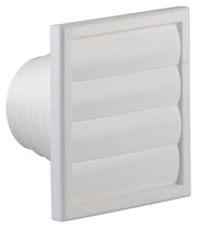 Renson 1006385 - grille de hotte aspirante 4 volets 742 dia PVC ral 9010 ø100-130 | 2 pièces - afbeelding 1