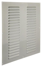 Renson 1006319 - grille à ailettes plate aluminium ral 9010 400x400mm | 5 pièces - afbeelding 1