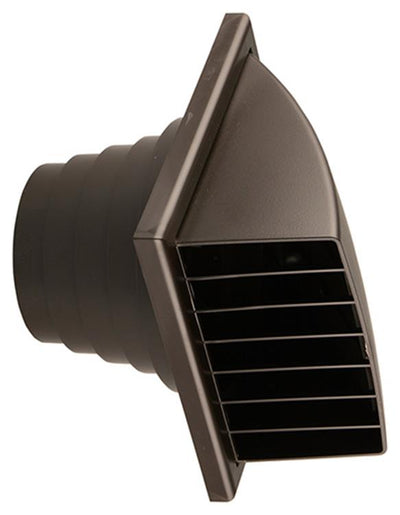 Renson 1006384 - grille de hotte 1 volet 741 dia PVC ral 8019 ø100-130 | 2 pièces