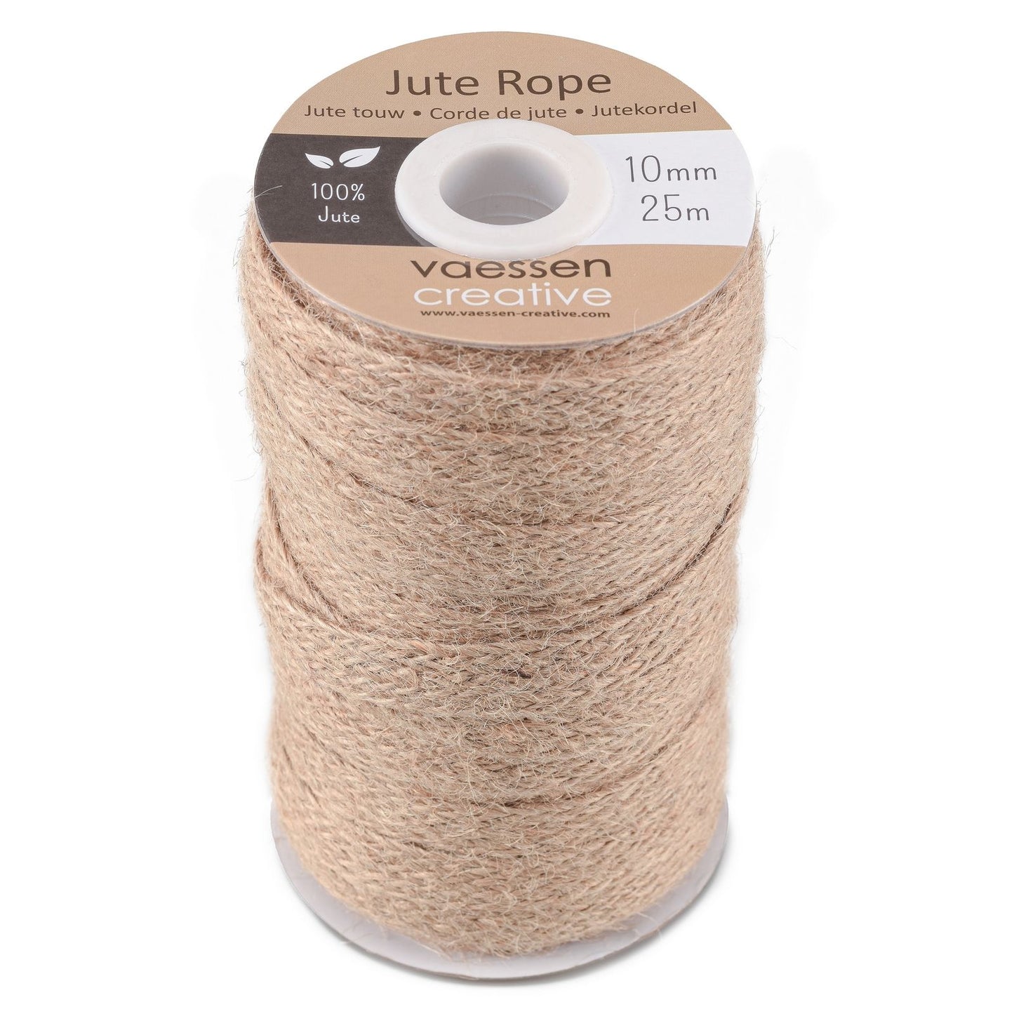 Vaessen creative • corde de jute naturel 10mmx25m
