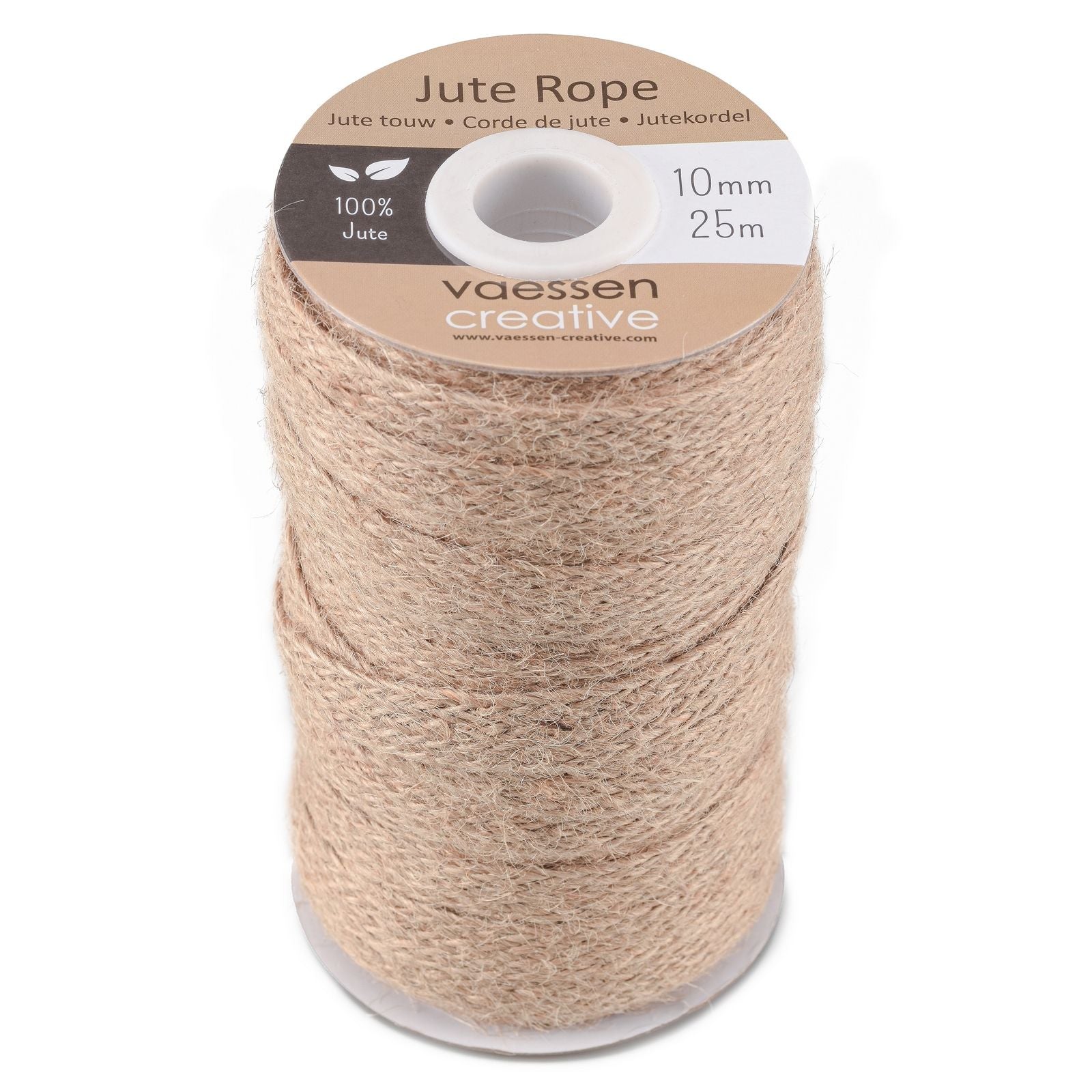 Vaessen creative • corde de jute naturel 10mmx25m