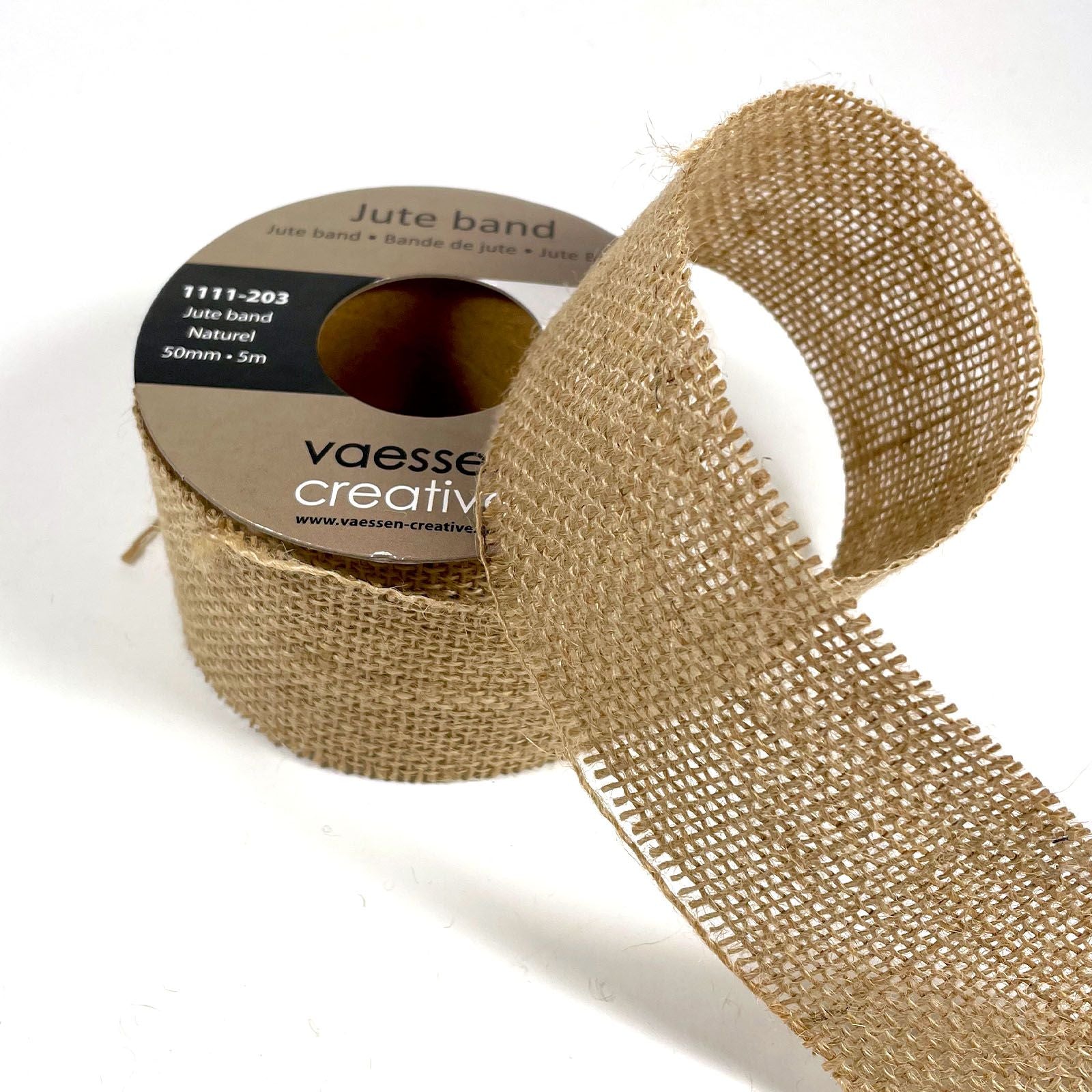 Vaessen creative • ruban de jute naturel 50mmx5m