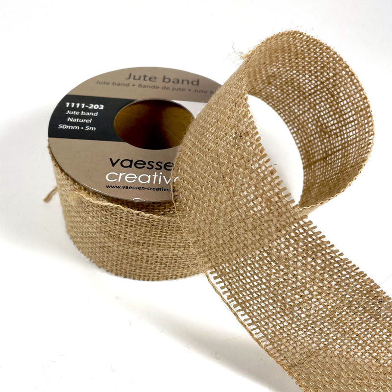 Vaessen creative • ruban de jute naturel 50mmx5m
