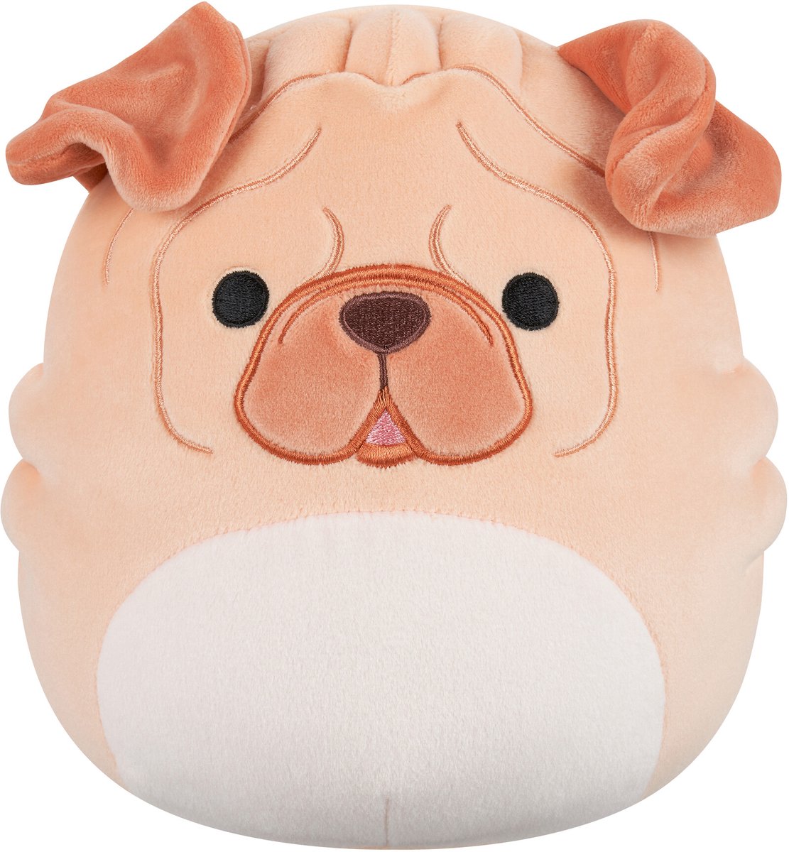 Squishmallows - morton - shar pei marron - peluche 19cm