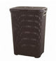 Panier à linge style Curver avec couvercle - 60l - marron