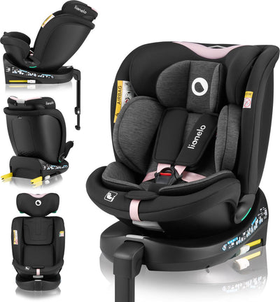 Siège auto Lionelo marine i-size 40-150 cm – rotatif à 360° – easyturn – jambe de stabilisation isofix – recul jusqu'à 105 cm – dossier réglable – ventilation dri-seat – homologué R129 – groupe 0 1 2 3 – confort sécurité