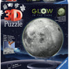 Ravensburger 3d Puzzle Ball Maan Glow dans l'obscurité, 72e.