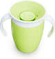 Gobelet Munchkin miracle anti-fuite 360° - gobelet d'entraînement - gobelet d'entraînement pour bébé et enfant - 207 ml - vert