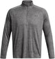 Under armour ua tech texturé 1 2 zip-grey chemise de sport homme - Castlerock - noir