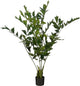 Mica decorations plante artificielle palmier queue de poisson en pot - h150 x ø100 cm - vert