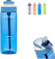 Gourde lagon Kambukka 750ml - bleu vif avec paille intégrée