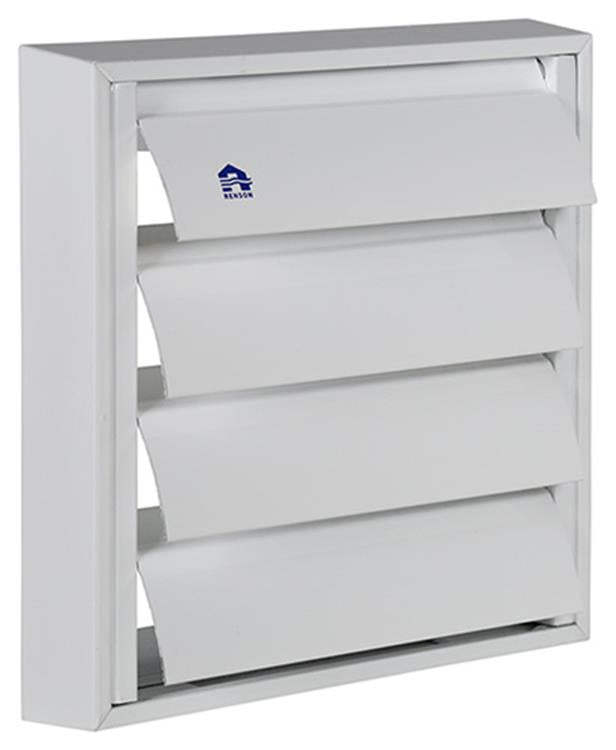 Renson 1013878 - grille à lamelles aluminium blanc 433 173x173mm | 2 pièces