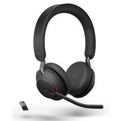 Jabra évolue2 65, casque supra-auriculaire stéréo ms (noir, équipes Microsoft, Bluetooth)