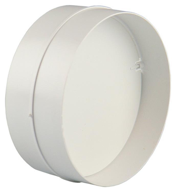 Renson 1008569 - Pièce de raccordement PVC + clapet anti-retour 7007 ø. 150 mm - blanc | 2 pièces