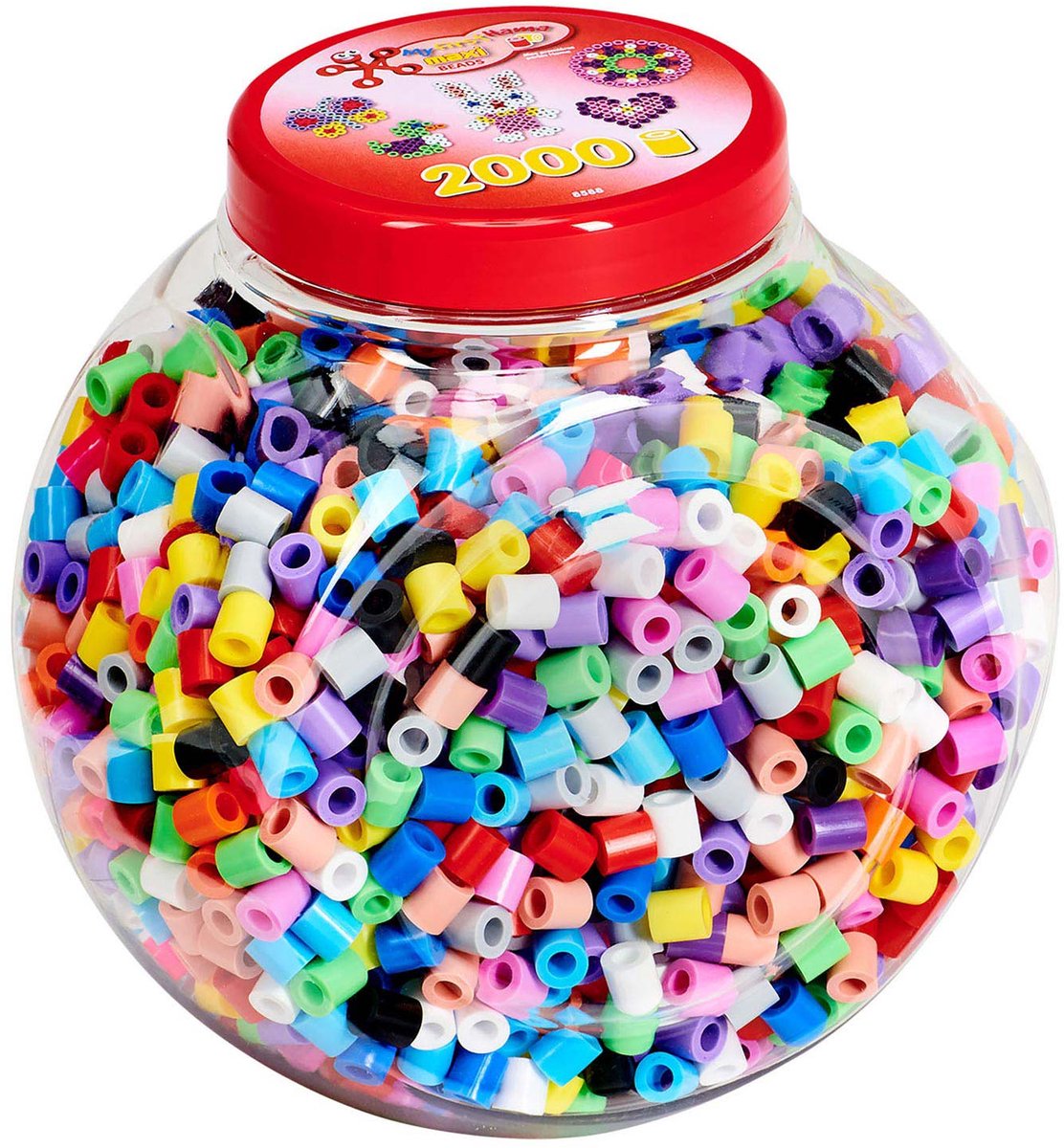 HAMA INTERNING Perle se déroulant dans Pot Maxi Pastelmix, 2000st.