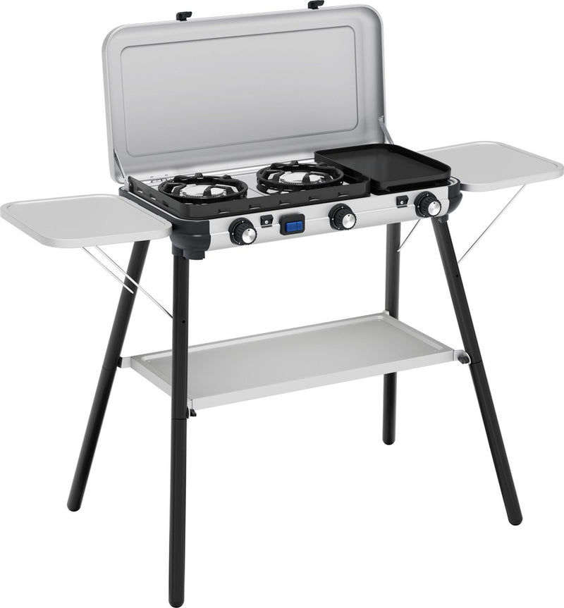 Cuisine de camping Campingaz 2 multicuiseurs et réchaud de camping – 3 brûleurs puissants – cuisiner et griller sur un seul appareil