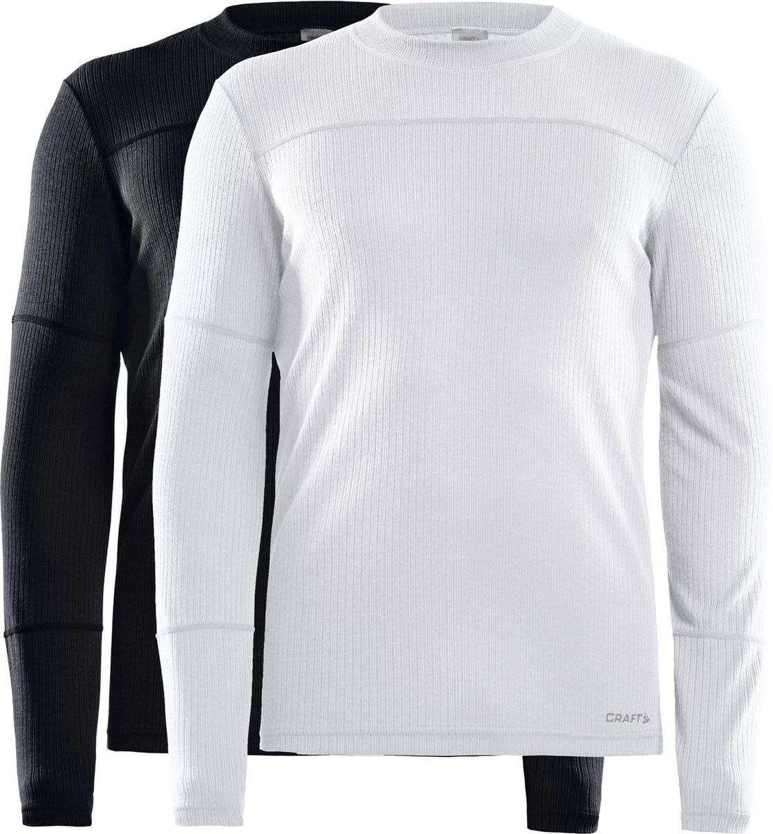 Craft - baselayer core 2-pack - chemise thermique - noir et blanc - homme - l