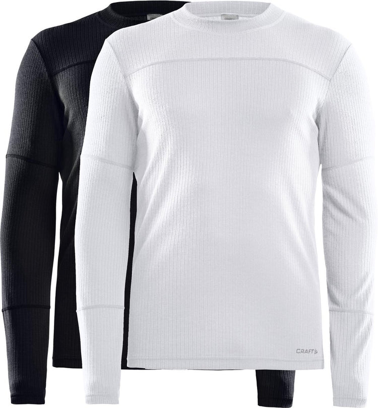 Craft - baselayer core 2-pack - chemise thermique - noir et blanc - homme - l