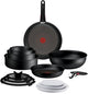 Tefal ingenio excellence fusion - ensemble de casseroles - 14 pièces - avec couvercle - poignées