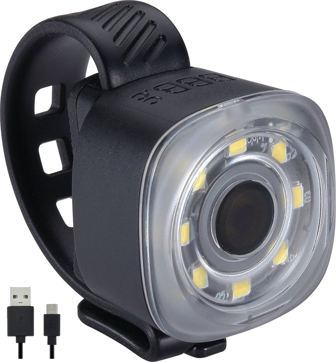 Bbb cycling spirit mini lampe phare de vélo - éclairage de vélo rechargeable USB - éclairage avant de vélo - 30 lumens - étanche - longue durée de vie de la batterie - BLS-225