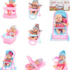 Bébé beau mini bébé pop assis, 12 cm