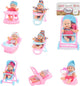 Bébé beau mini bébé pop assis, 12 cm