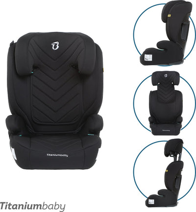 Siège auto bébé Titanium baby titane vidar i-size (r129) - noir