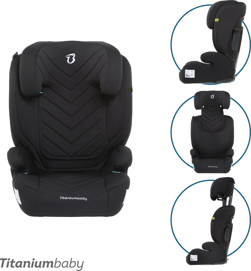 Siège auto bébé Titanium baby titane vidar i-size (r129) - noir