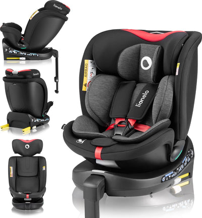 Siège auto Lionelo marine i-size 40-150 cm – rotatif à 360° – easyturn – jambe de stabilisation isofix – recul jusqu'à 105 cm – dossier réglable – ventilation dri-seat – homologué R129 – groupe 0 1 2 3 – confort sécurité