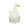 Photophore cygne blanc 6,5cm lot de 3