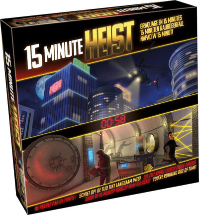 Tactique Braquage de 15 minutes – jeu de société – braquage de banque coopératif contre la montre – travail d'équipe et tactique – expérience escape game – 2 à 4 joueurs – à partir de 8 ans