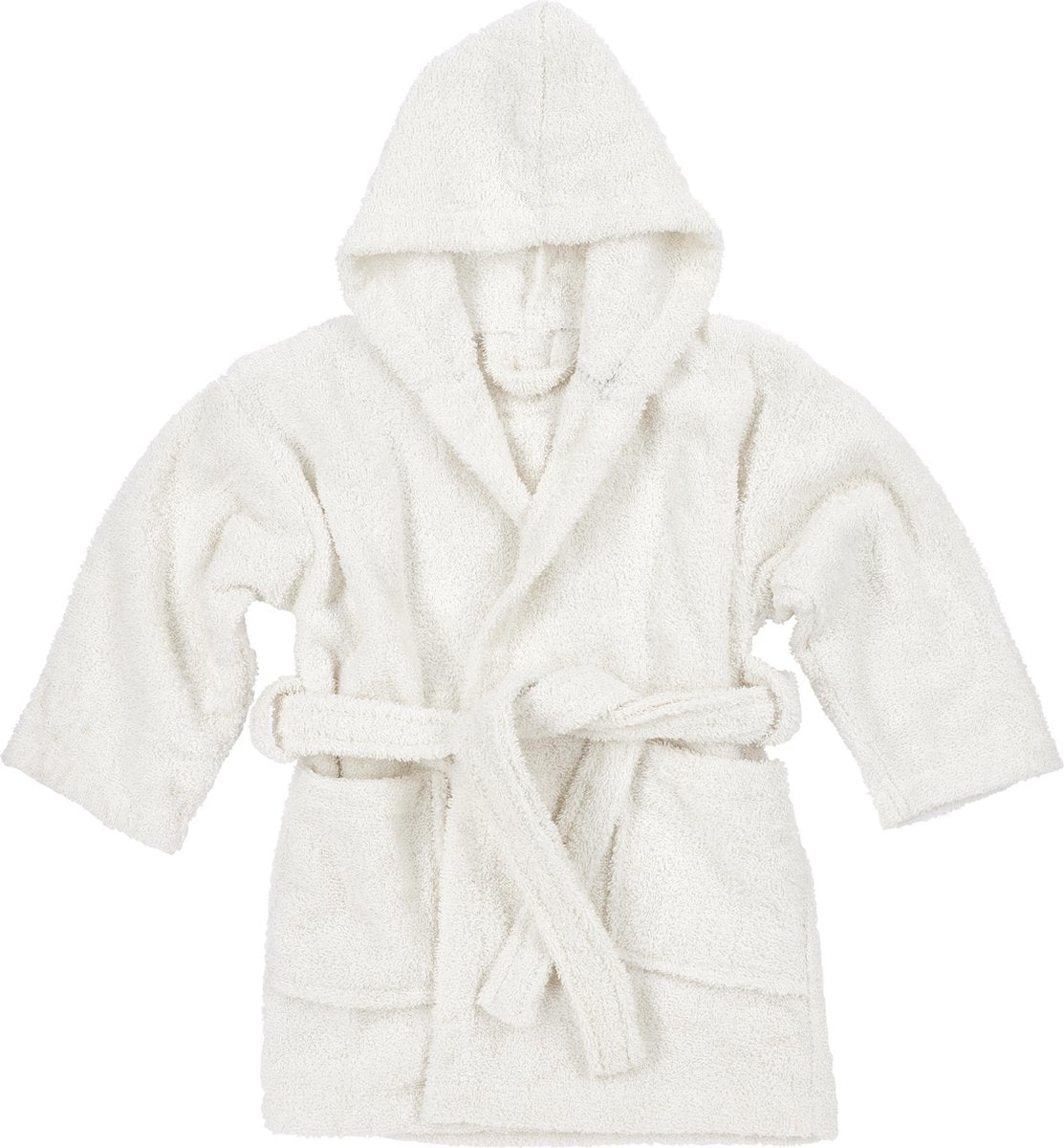 Peignoir Meyco baby uni - tissu éponge - blanc cassé - 98 104