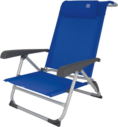 Eurotrail acapulco - chaise de camping chaise de plage - bleu royal