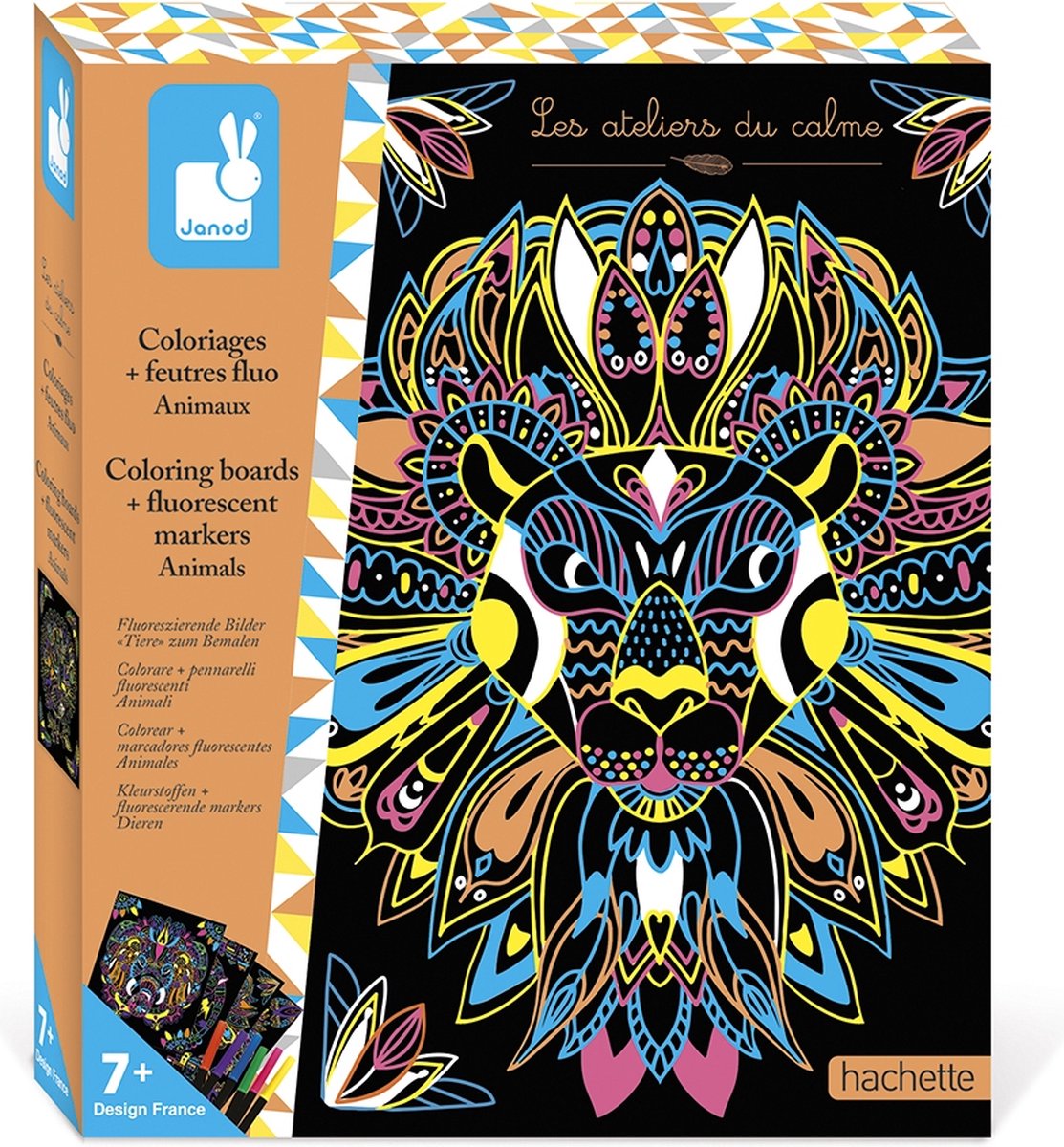 Janod - studio - couleurs animalières fluo
