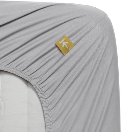 Drap-housse en coton percale Beddinghouse - simple - gris clair