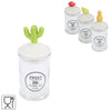 Pot de conservation verre sucré 13cm 4 assortis